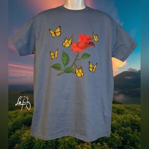 Peaceful vibes shirt 🦋🌹
